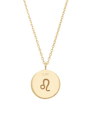 Geelgouden collier, Zodiac-Leo, Leeuw