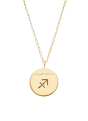 Geelgouden collier, Zodiac-Sagittarius (Boogschutter)
