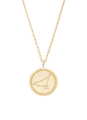 Geelgouden collier, Zodiac-Capricorn, Steenbok