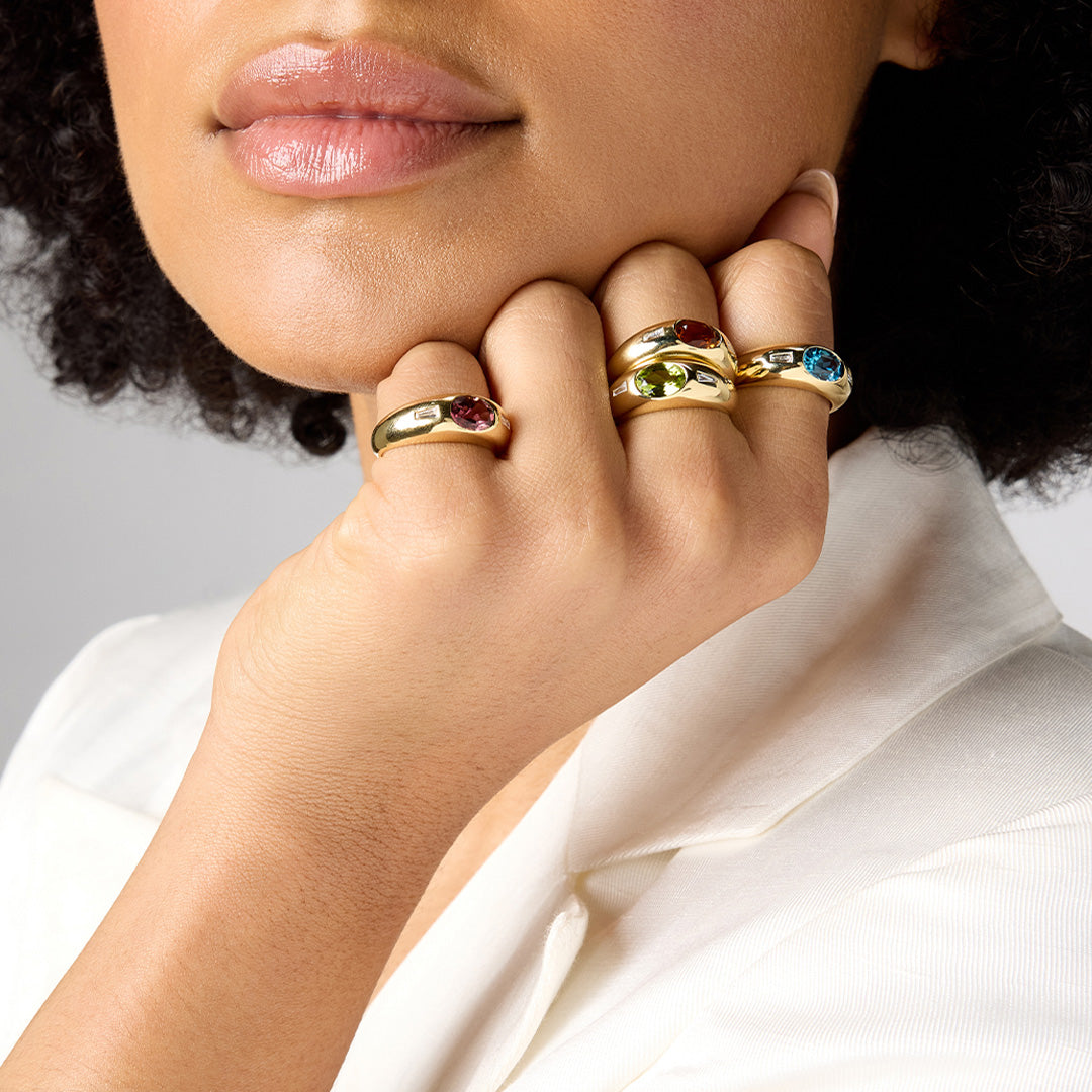 Ringen met kleurstenen