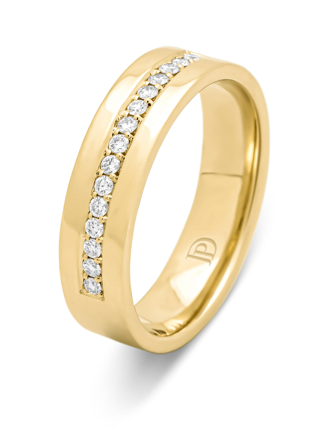 Geelgouden 14 kt trouwring, Wedding