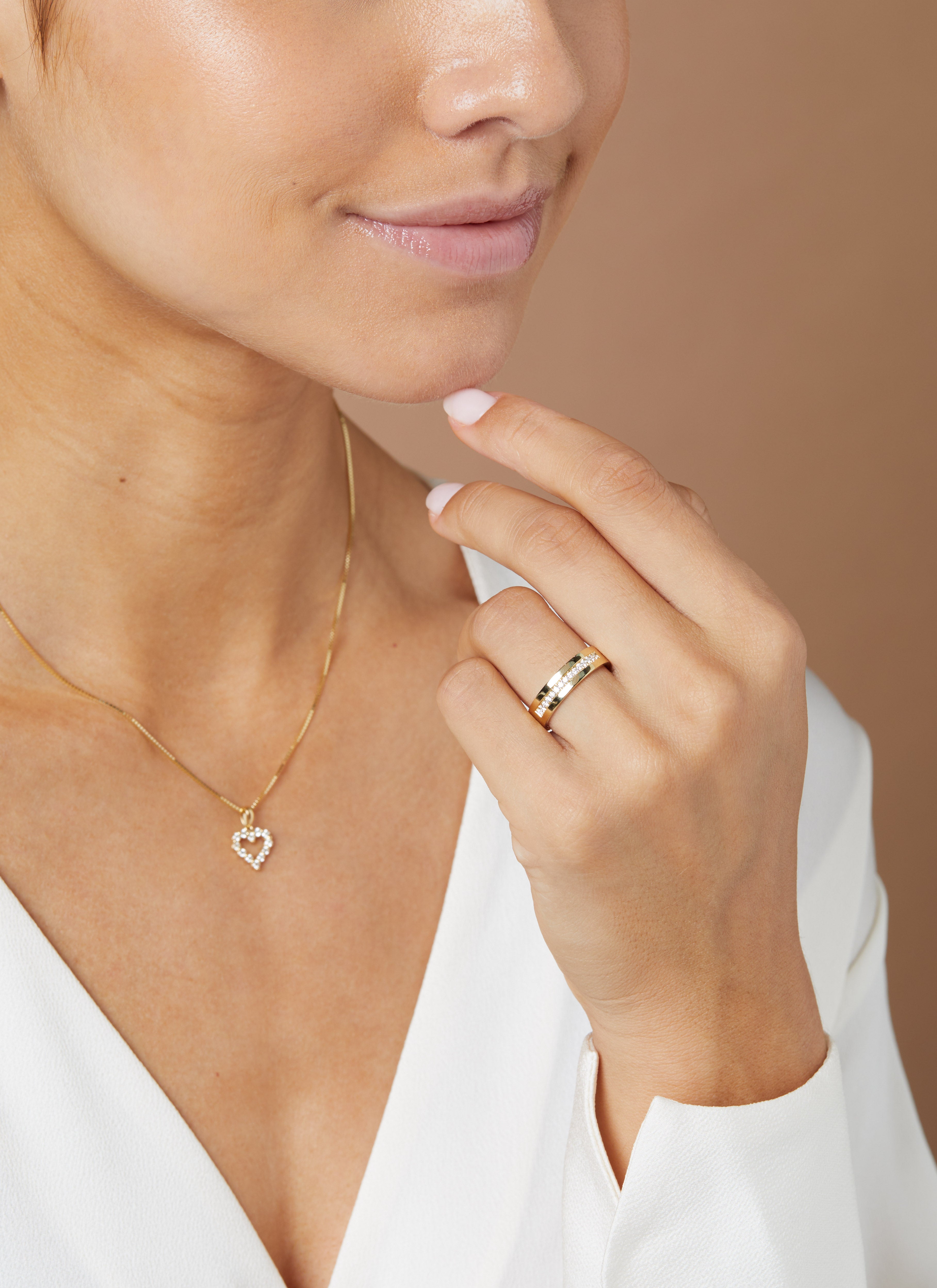 Geelgouden 14 kt trouwring, Wedding