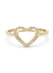 Geelgouden ring, 0.08 ct diamant, Dreamer