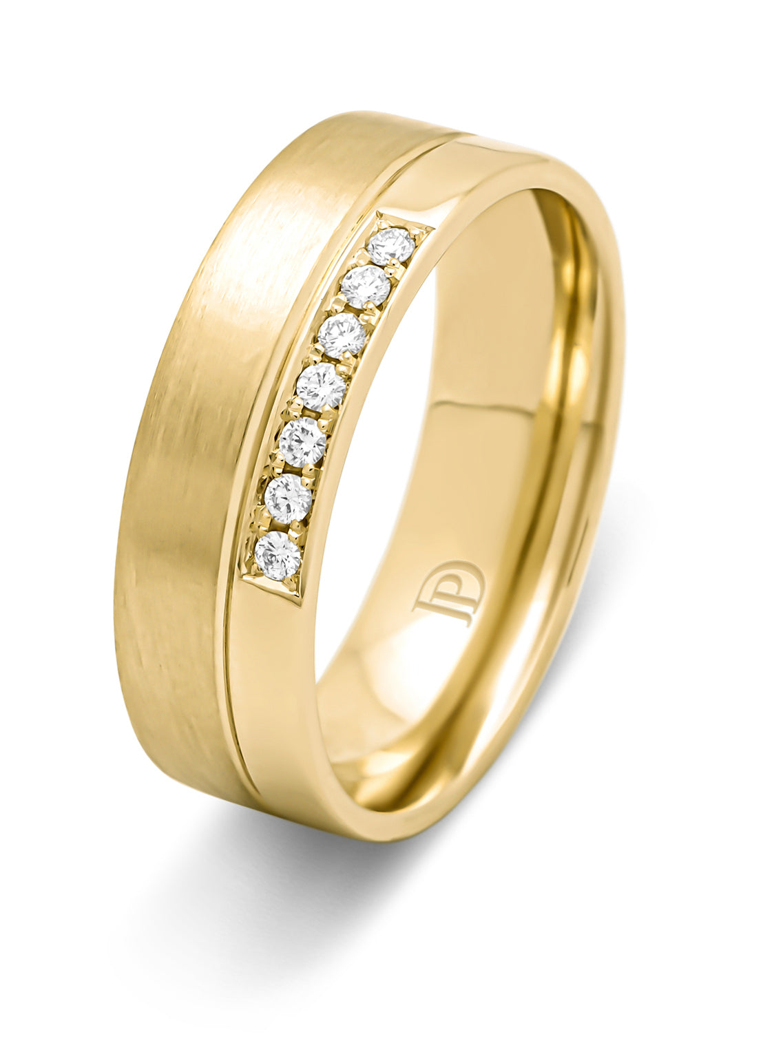Geelgouden 18 kt trouwring, Wedding