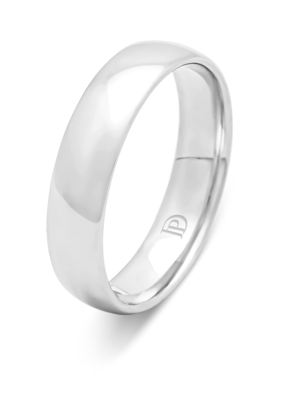 Witgouden 18 kt trouwring, Wedding