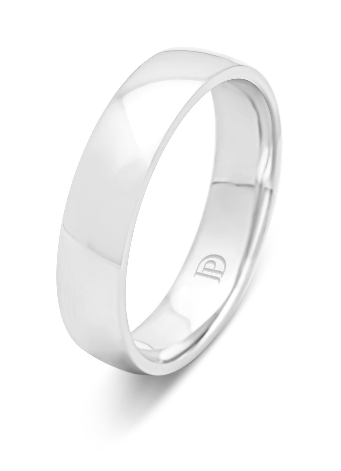Witgouden 18 kt trouwring, Wedding