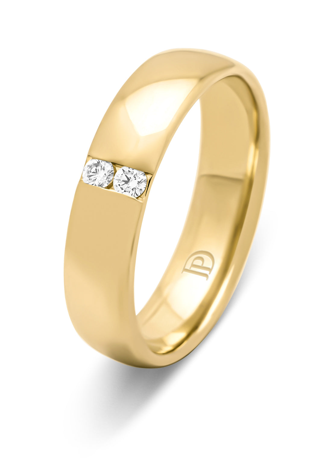Geelgouden 18 kt trouwring, Wedding