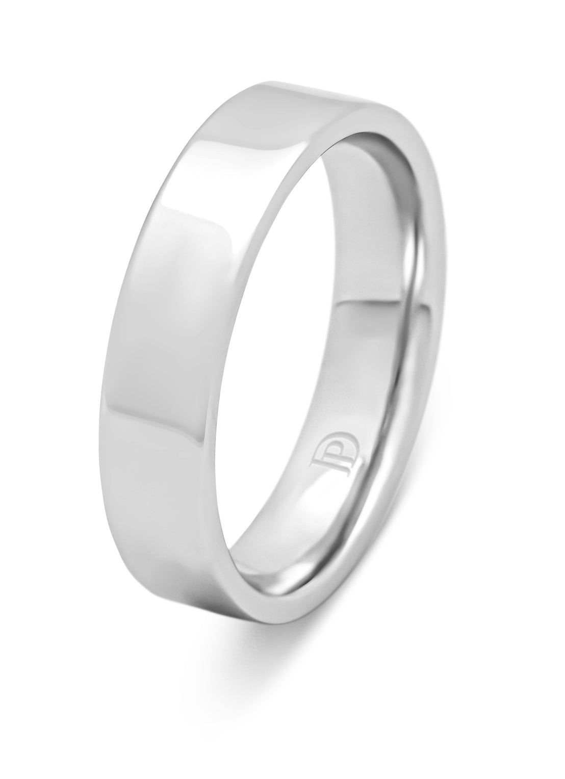 Witgouden 18 kt trouwring, Wedding