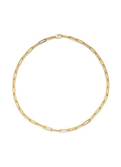 Yellow gold necklace closed forever 50 cm