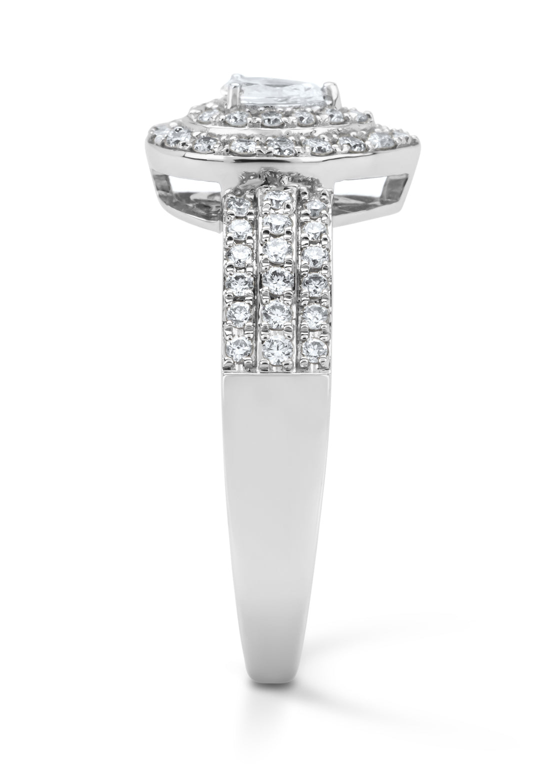 Witgouden ring, 0.50 ct diamant, Petite Romance