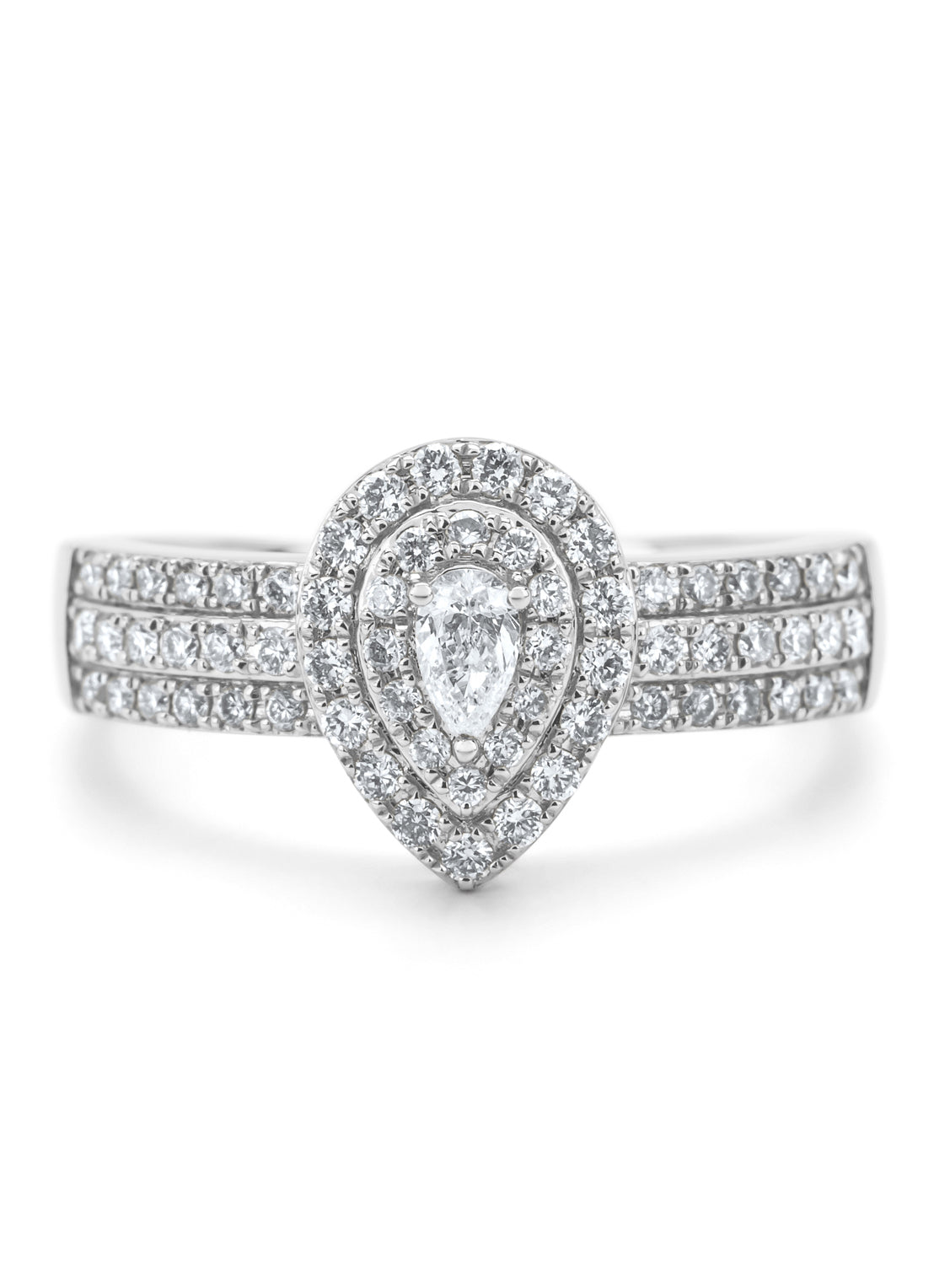 White gold ring, 0.50 CT Diamant, Petite Romance