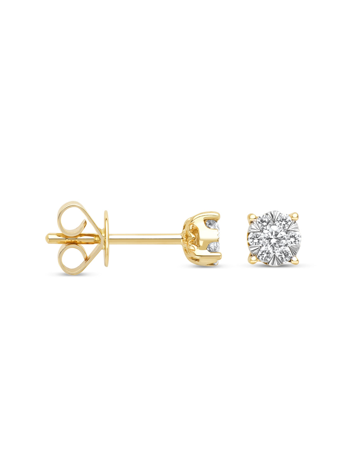 Gouden oorsieraden, 0.18 ct diamant, Enchanted
