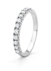 White gold ring, 0.40 ct diamond, ensemble