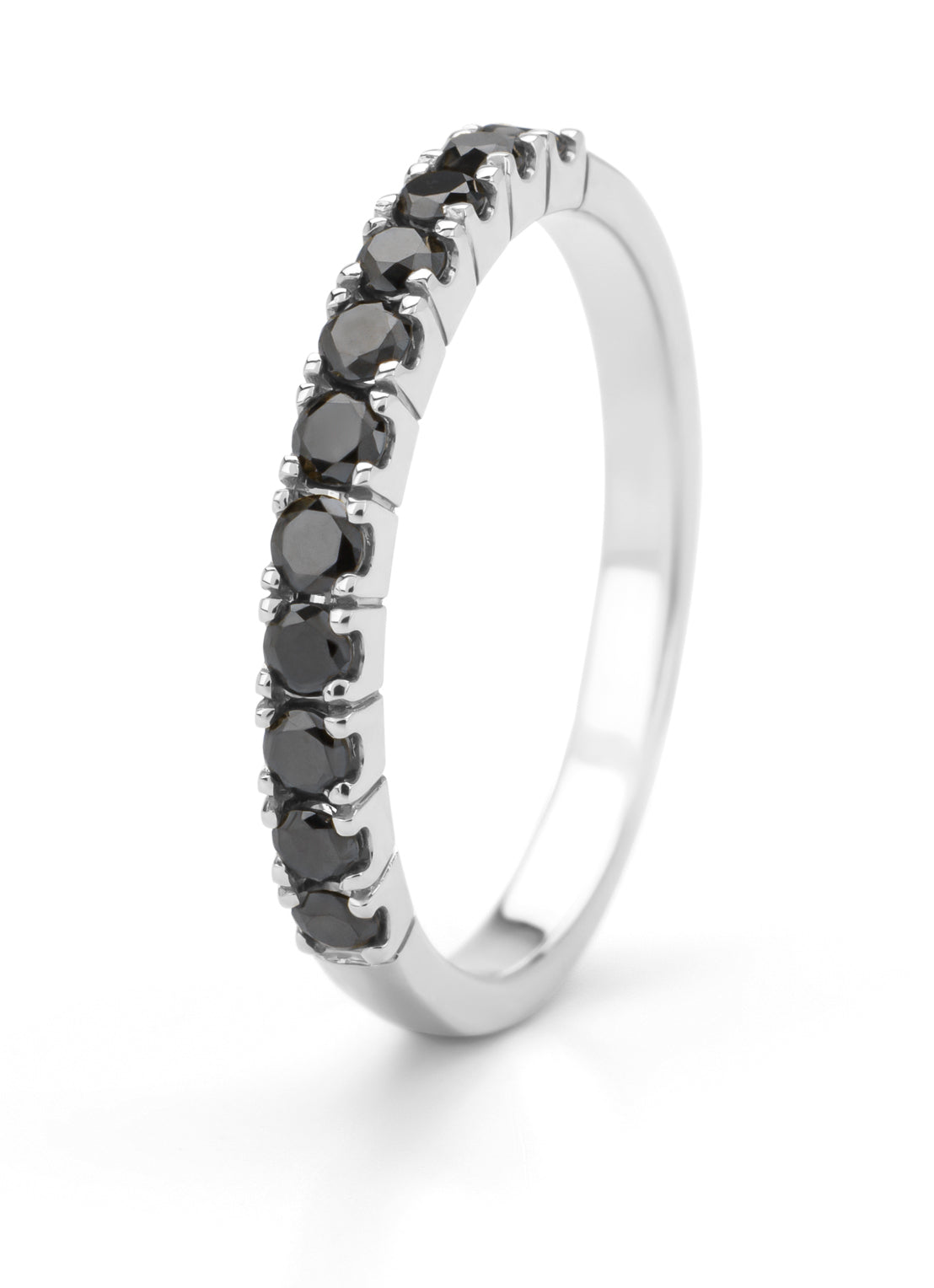 Witgouden ring, 0.42 ct diamant, Ensemble