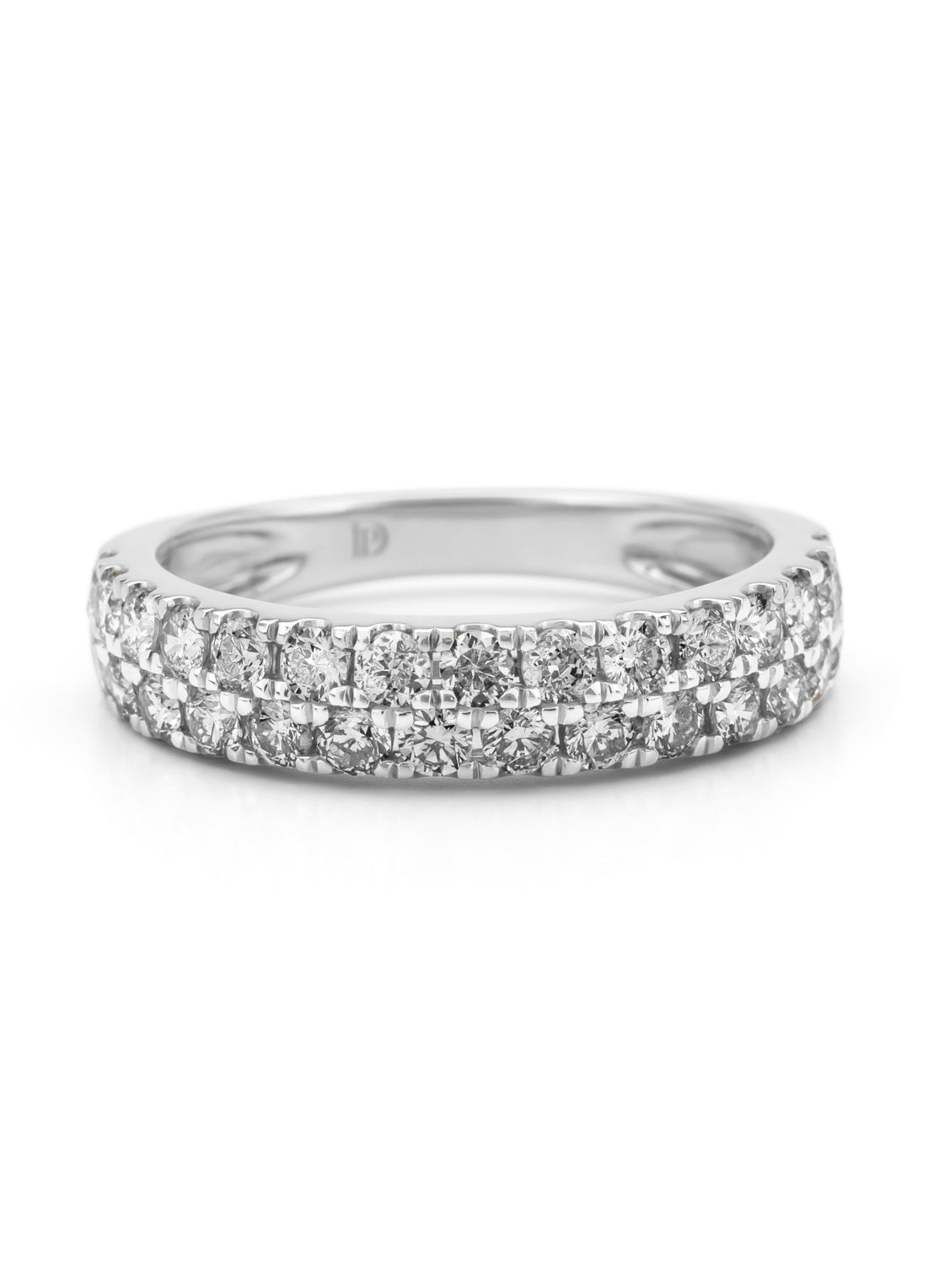 White gold ring, 0.95 ct diamond, ensemble