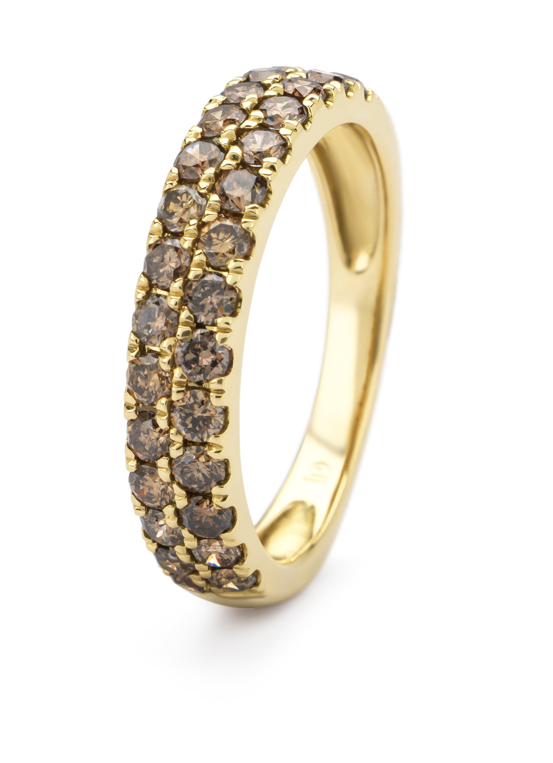Geelgouden ring, 1.04 ct diamant, Ensemble