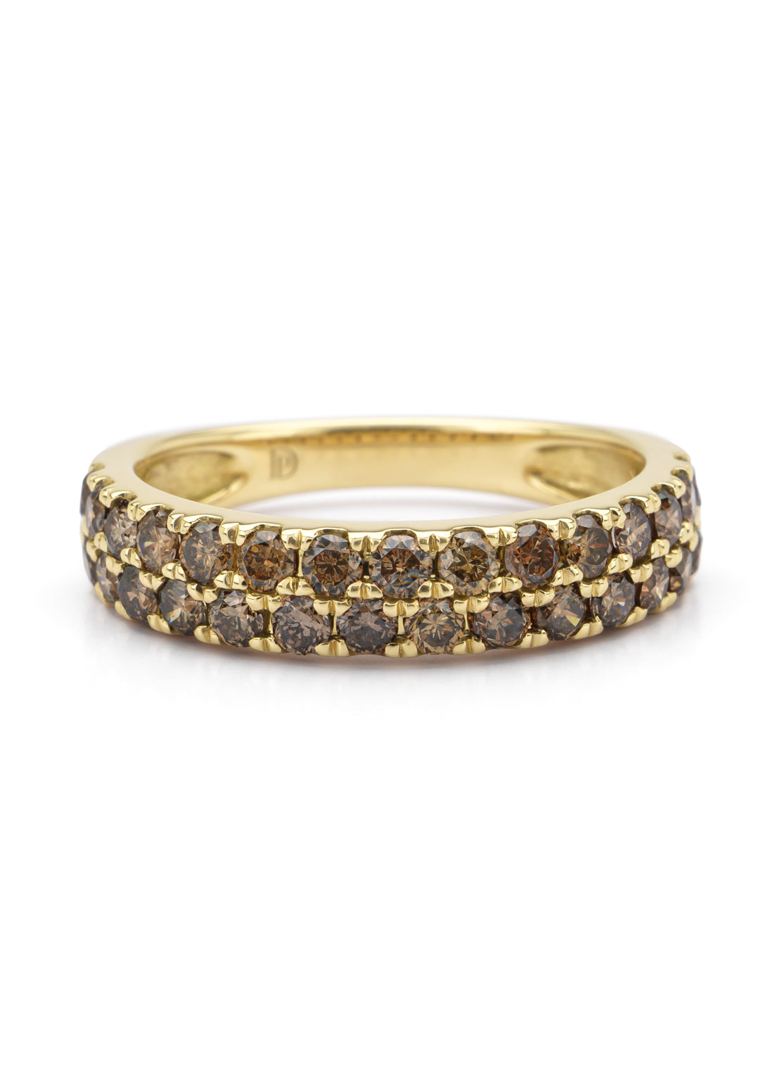 Yellow gold ring, 1.04 ct diamond, ensemble