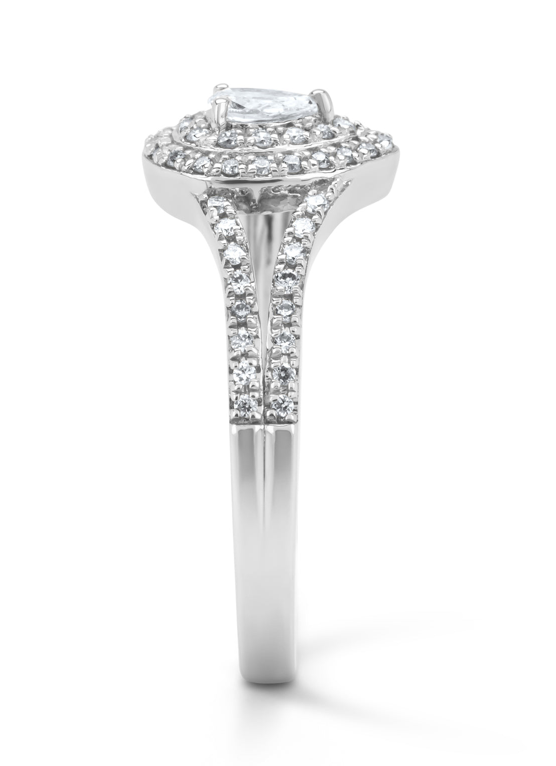 White gold ring, 0.32 CT Diamant, Petite Romance