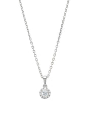 White gold necklace, 0.15 CT Diamant, Starlight