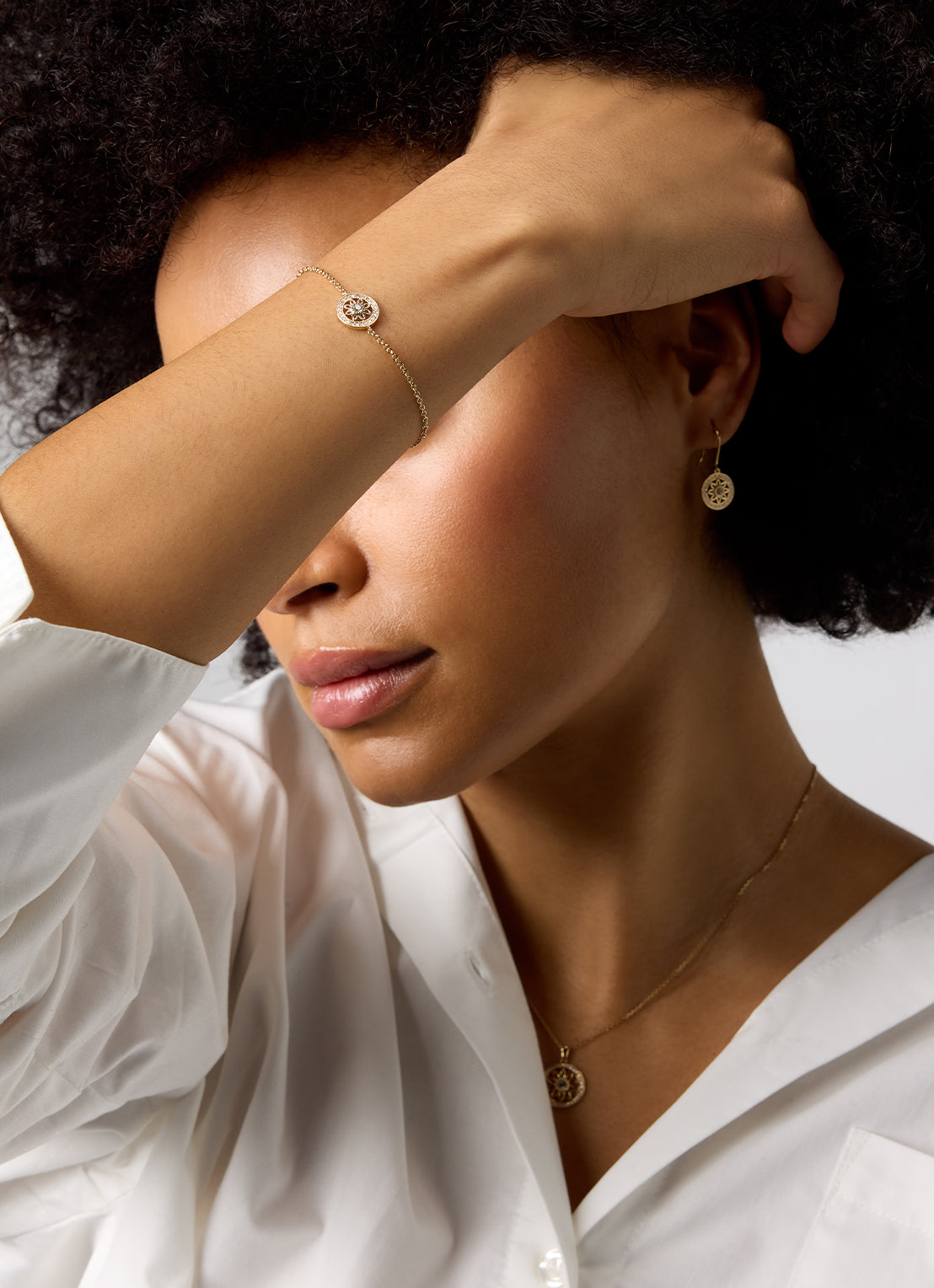 Birthstones yellow gold pendant aquamarine (March)