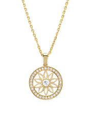 Birthstones Geel gold pendant Diamant (April)