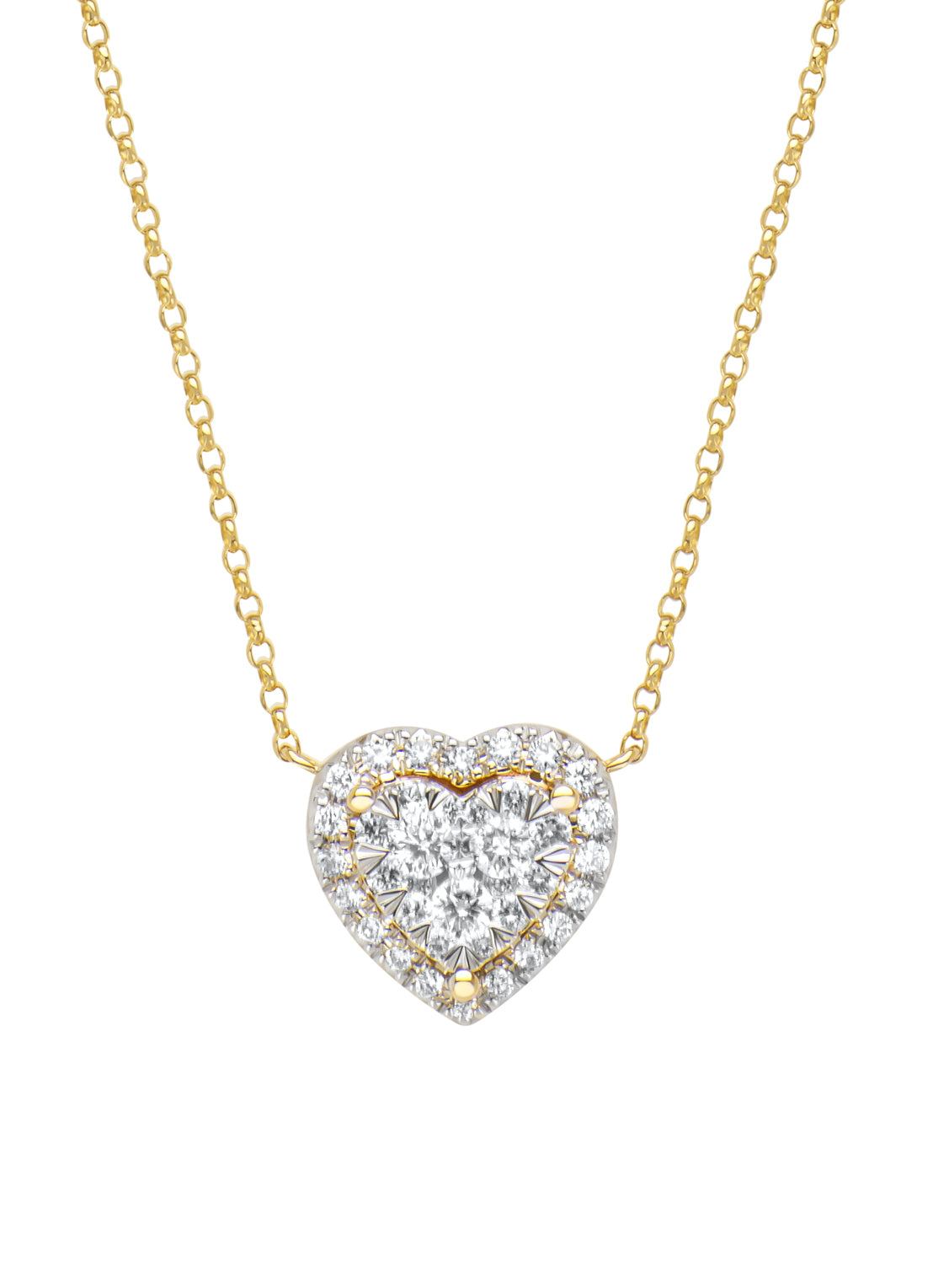 Gouden collier, 0.30 ct diamant, Enchanted