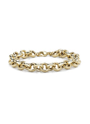 Yellow gold bracelet timeless treasures 18 cm