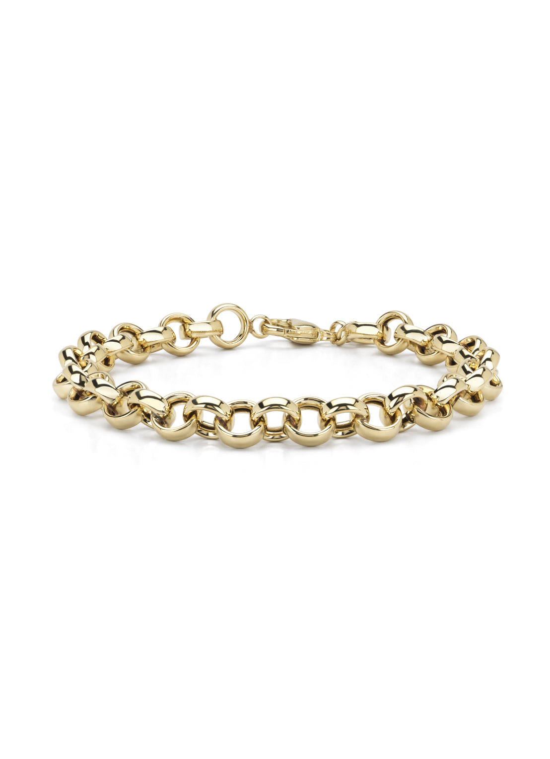 Yellow gold bracelet timeless treasures 18 cm