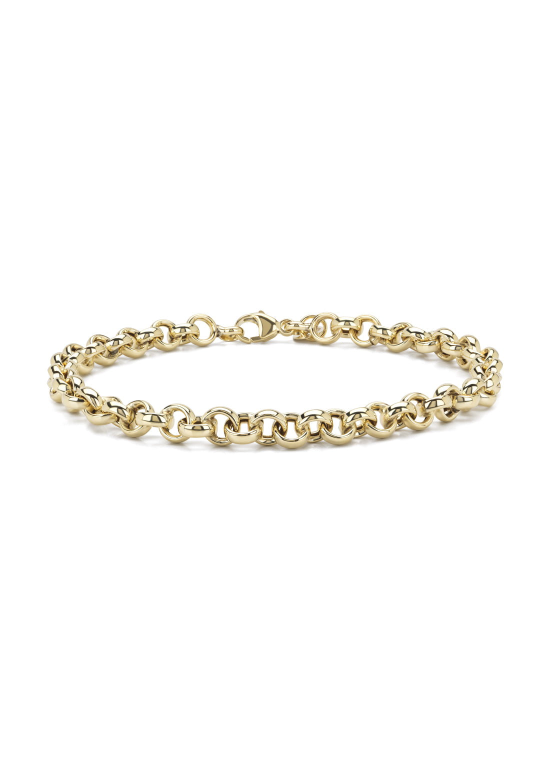 Yellow gold bracelet timeless treasures 18 cm