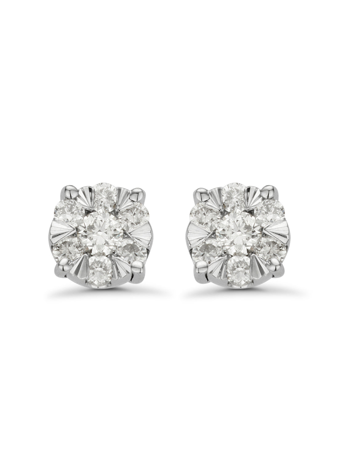 Witgouden oorsieraden 18kt, 0.18 ct diamant, Enchanted
