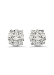 Witgouden oorsieraden 18kt, 0.18 ct diamant, Enchanted