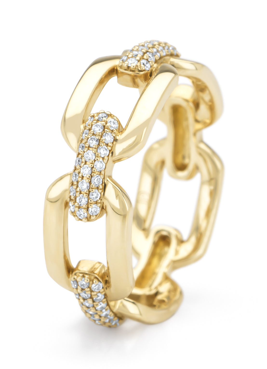Yellow gold ring, 0.20 ct diamond, timeless treasures