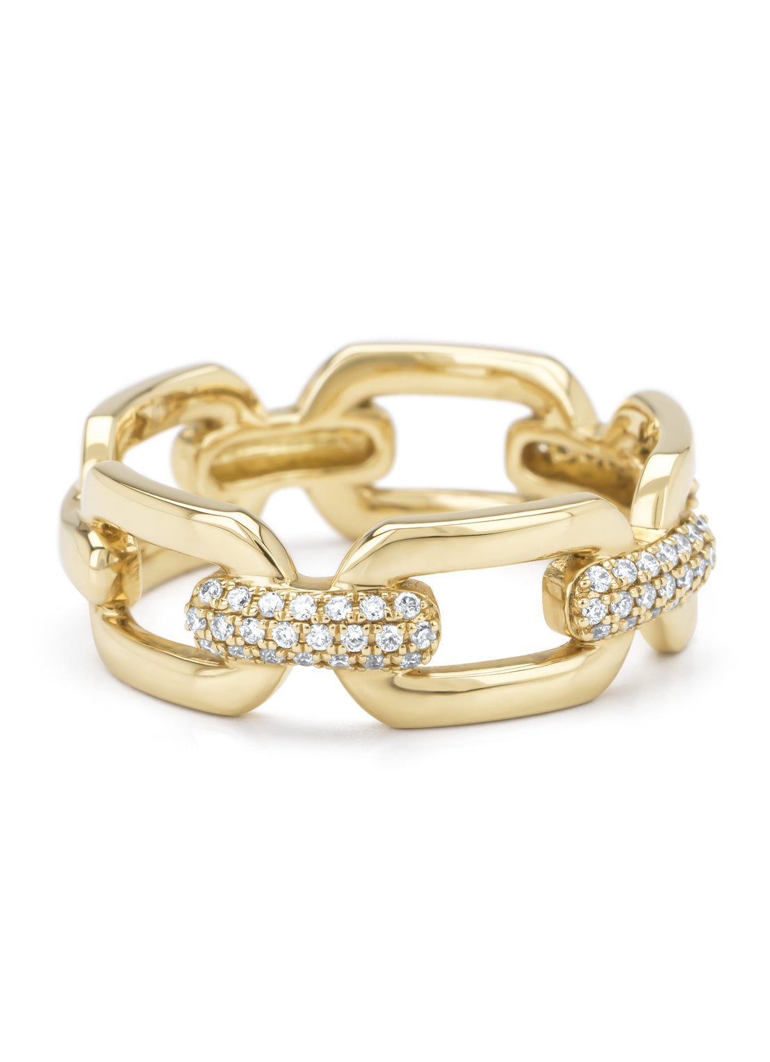 Yellow gold ring, 0.20 ct diamond, timeless treasures