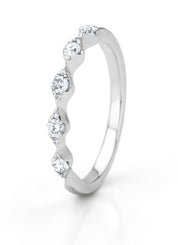 White gold ring, 0.24 CT Diamant, Caviar