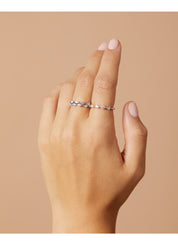 White gold ring, 0.24 CT Diamant, Caviar