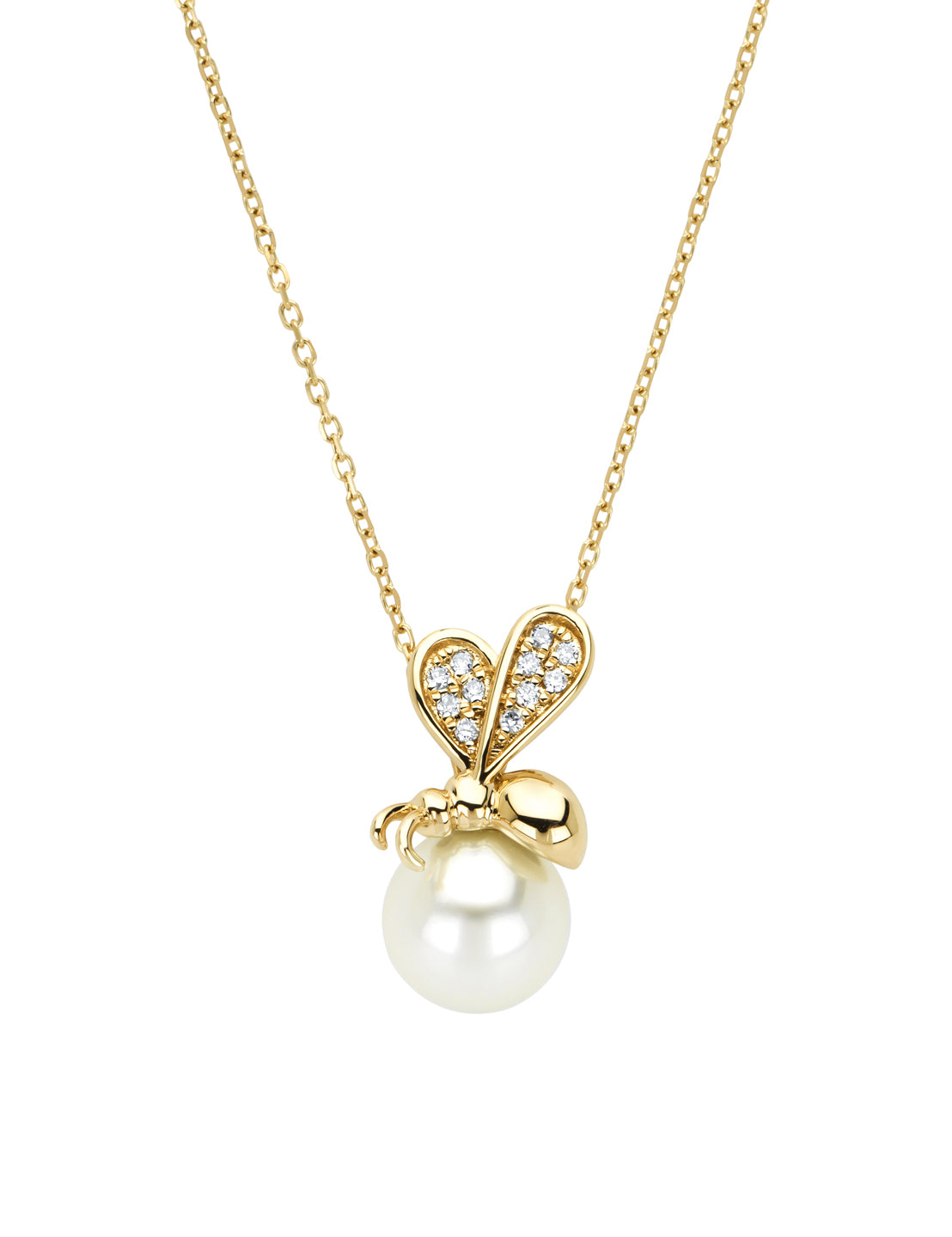 Witte zoetwater parelketting met echte parel |Zhen Zhu Witte zoetwater parelketting met echte parel |Zhen Zhu