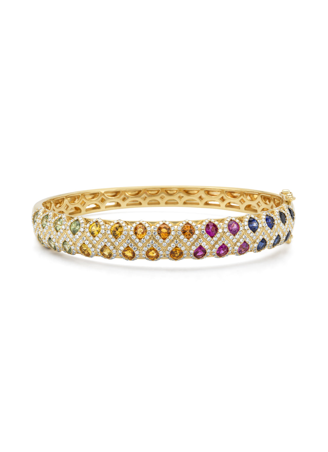 Geelgouden armband, 4.00 ct saffier, Gallery