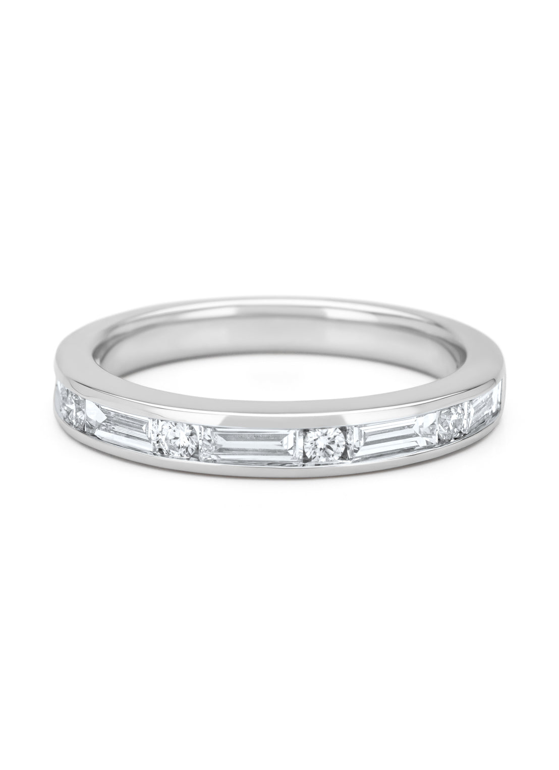 Witgouden ring, 0.61 ct diamant, Wedding