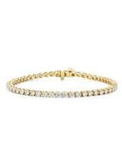Yellow gold bracelet, 3.00 CT Diamant, Hearts & Arrows