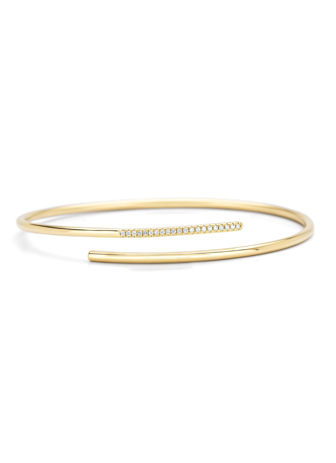 Yellow gold bracelet, 0.08 CT Diamant, La Dolce Vita