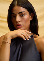 Yellow gold bracelet, 0.08 CT Diamant, La Dolce Vita