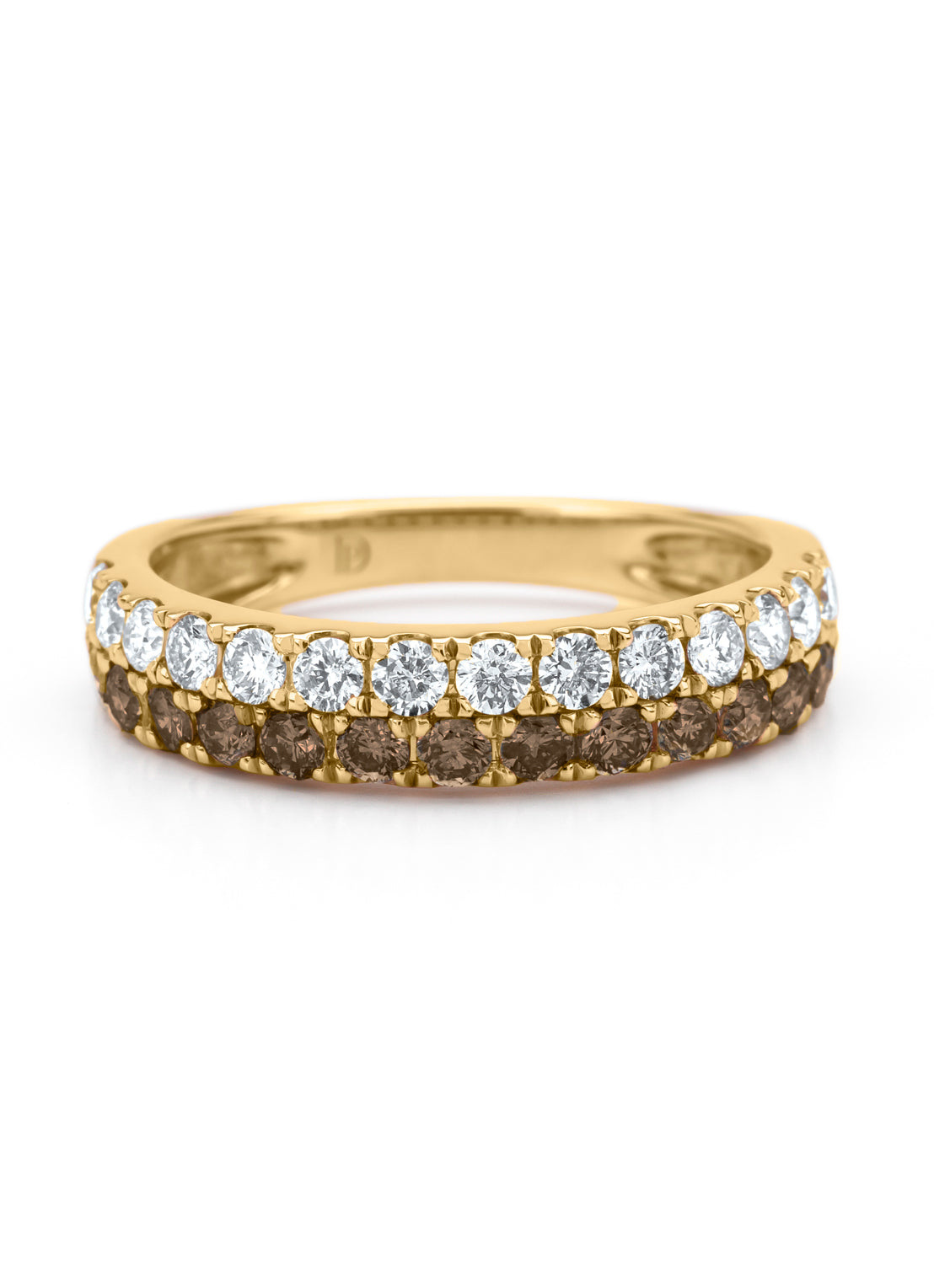 Geelgouden ring, 1.02 ct diamant, Ensemble