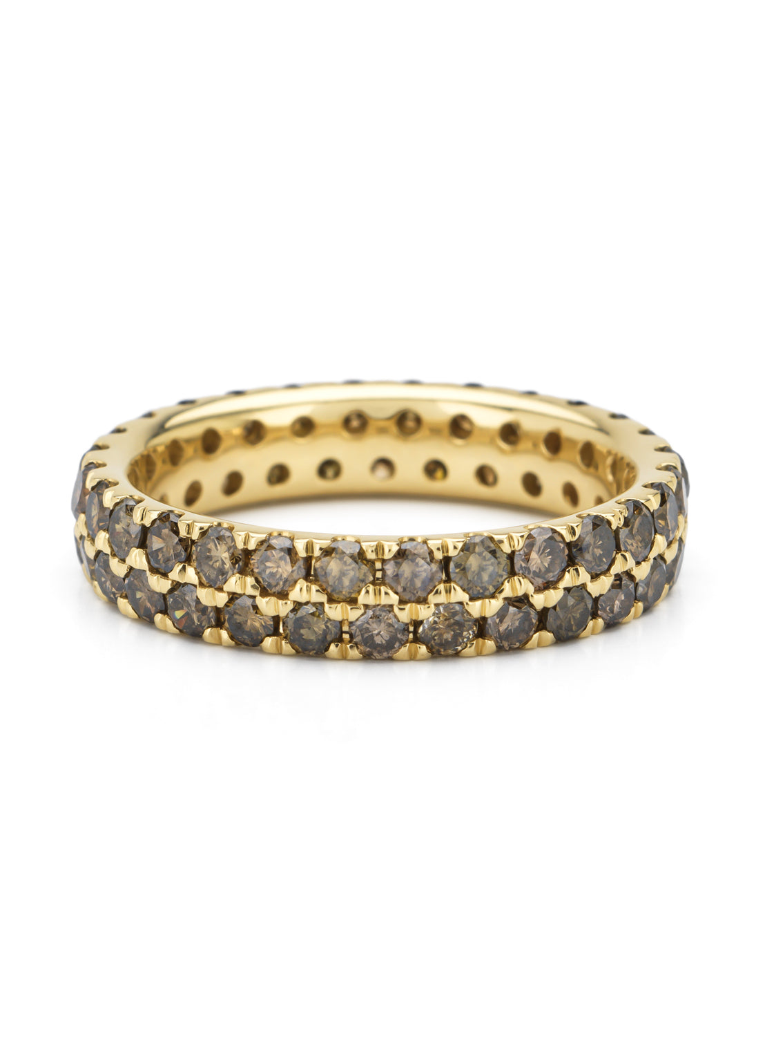 Yellow gold ring, 2.19 ct diamond, ensemble
