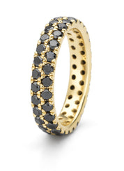 Yellow gold ring, 2.21 ct diamond, ensemble