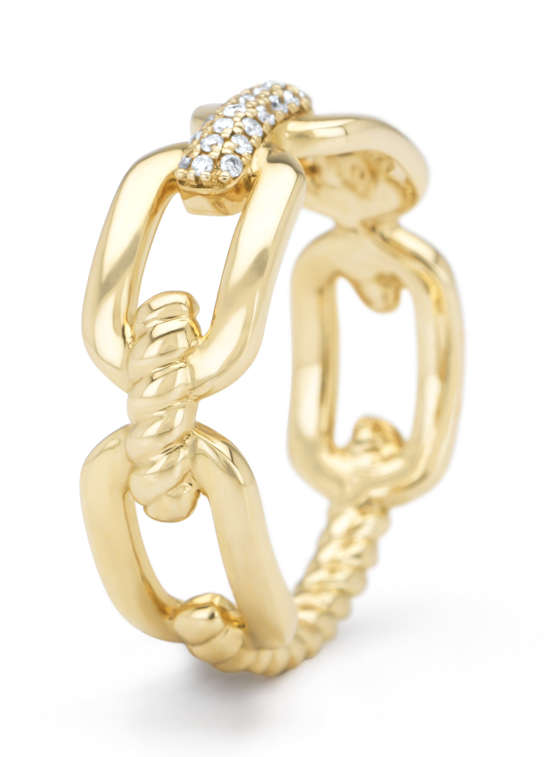 Geelgouden ring, 0.07 ct diamant, Timeless Treasures