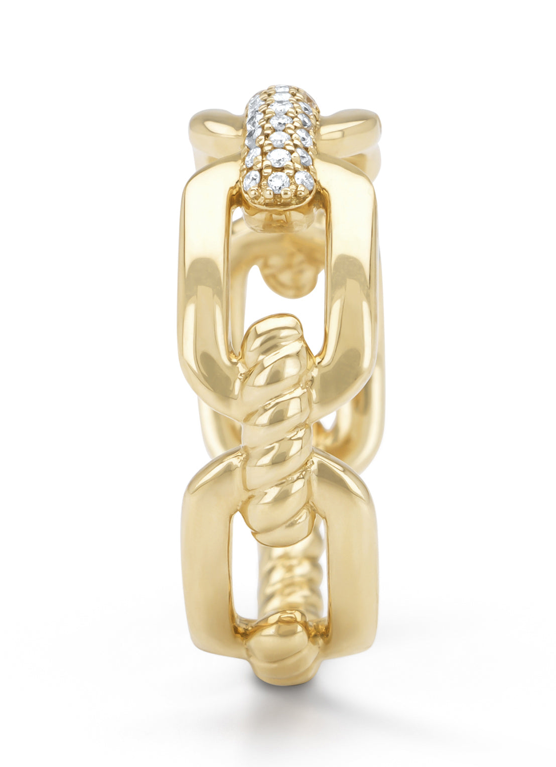 Geelgouden ring, 0.07 ct diamant, Timeless Treasures
