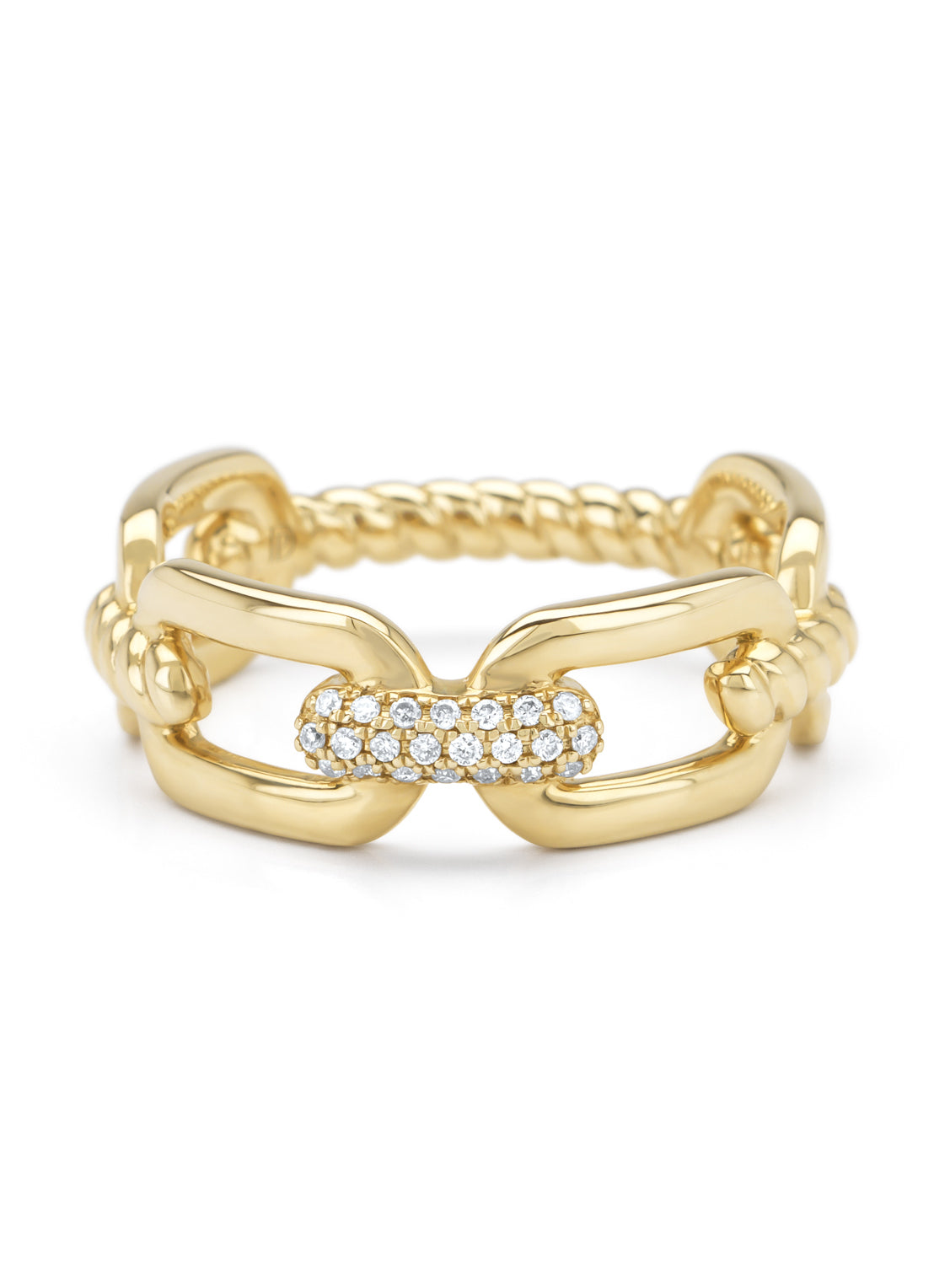 Geelgouden ring, 0.07 ct diamant, Timeless Treasures