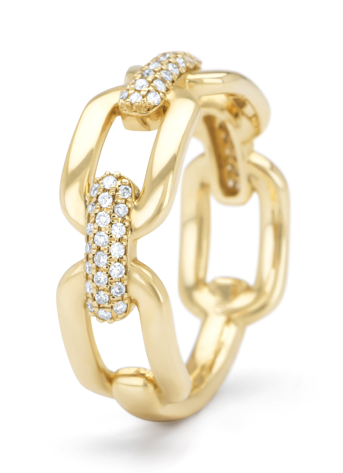 Yellow gold ring, 0.20 ct diamond, timeless treasures