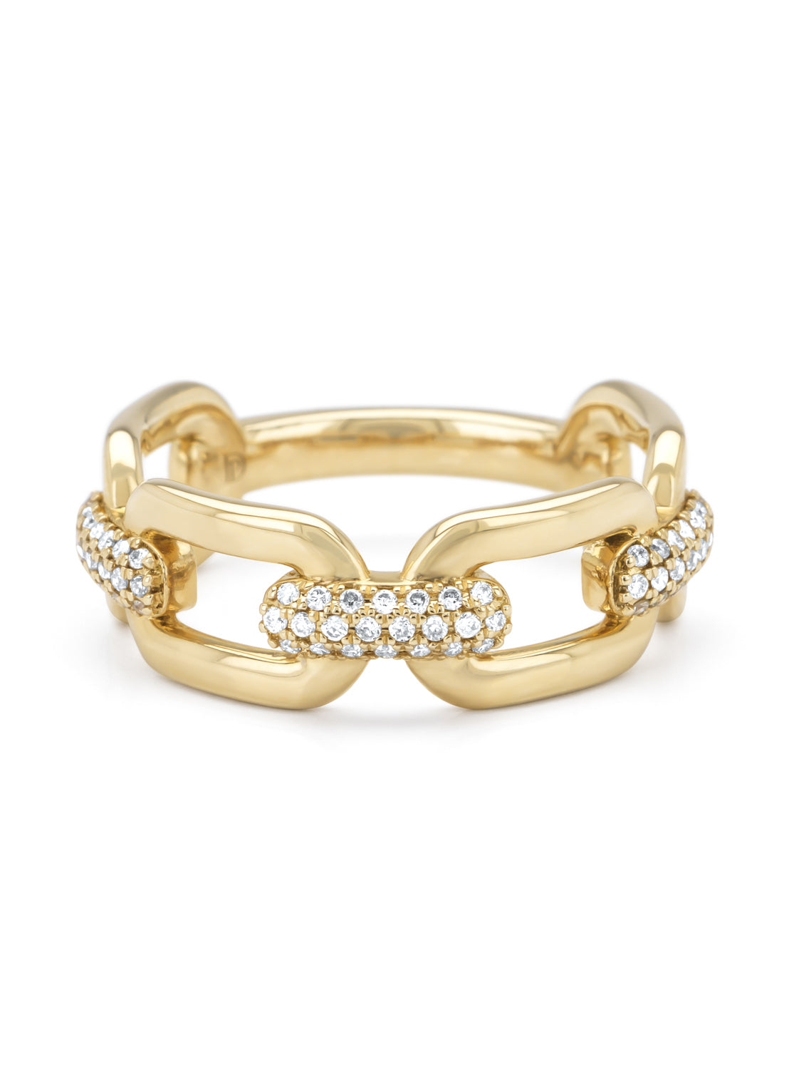 Yellow gold ring, 0.20 ct diamond, timeless treasures