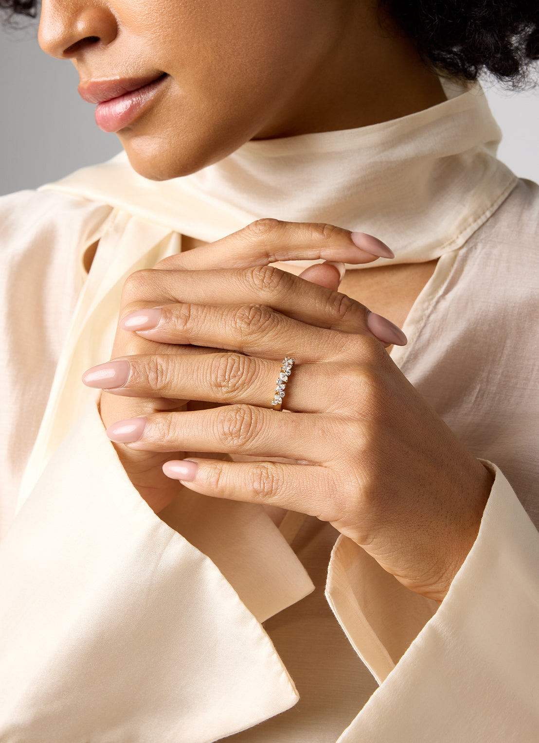 Geelgouden ring, 0.67 ct diamant, Petite Romance